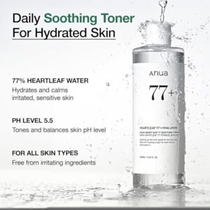 Anua Heartleaf 77 Soothing Toner I pH 5.5 Trouble Care, Calming Skin, Refreshing, Hydrating, Purifying, Cruelty Free, Vegan,(250ml / 8.45 fl.oz.) - Image 5