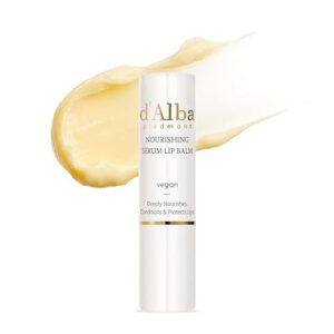 d'alba Piedmont Italian White Truffle Nourishing Serum Lip Butter, Vegan Skincare, Hydrating Lip Care with White Truffles for All Skin Types, Glowy Finish, Safe for Sensitive Skin… - Image 1