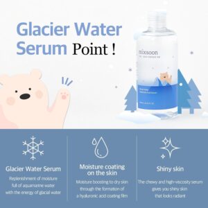 mixsoon Glacier Water Hyaluronic Acid Serum - Non-greasy Hydration Booster, Firming Facial Serum For Radiant, Dewy Skin - Korean Serum for Glass Skin - Mega-size (10.14 fl.oz / 300ml) - Image 4