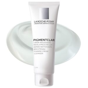 La Roche-Posay Pigmentclar Brightening Face Cleanser, Exfoliating Face Wash with LHAs, Dark Spot Remover and Skin Tone Brightening, Fragrance Free Foaming Cream Cleanser (Pack of 1) - Image 1