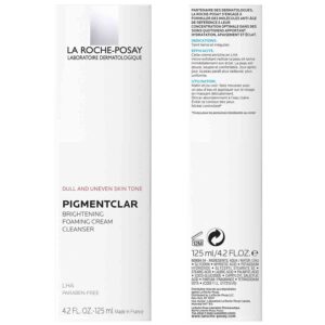 La Roche-Posay Pigmentclar Brightening Face Cleanser, Exfoliating Face Wash with LHAs, Dark Spot Remover and Skin Tone Brightening, Fragrance Free Foaming Cream Cleanser (Pack of 1) - Image 4