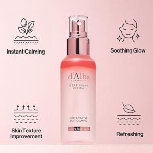 d'alba Piedmont Italian White Truffle Vital Spray Serum, Vegan Skin Care, Calming and Hydrating Facial Mist for Red and Sensitive Skin, Glow Serum, Surfactant Free, All in One, Korean Skin Care - Image 3