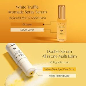 d'alba Piedmont White Truffle Vegan Holiday Gift Set, First Aromatic Spray Serum & All In One Multi Balm, Suitable for All Skin Types, Perfect for Christmas Gift, Stocking Stuffers - Image 5