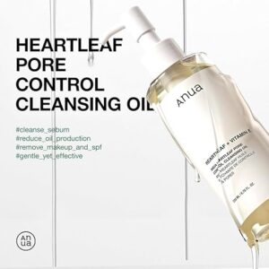 Anua Heartleaf Pore Control Cleansing Oil, Oil Cleanser for Face, Makeup Blackhead Remover, Korean Skin Care 6.76 fl oz(200ml) (original) - Image 5