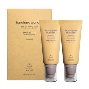 Haruharu Wonder Black Rice Moisture Airyfit Daily Sunscreen 1.69fl.oz (Pack of 2) - Image 1